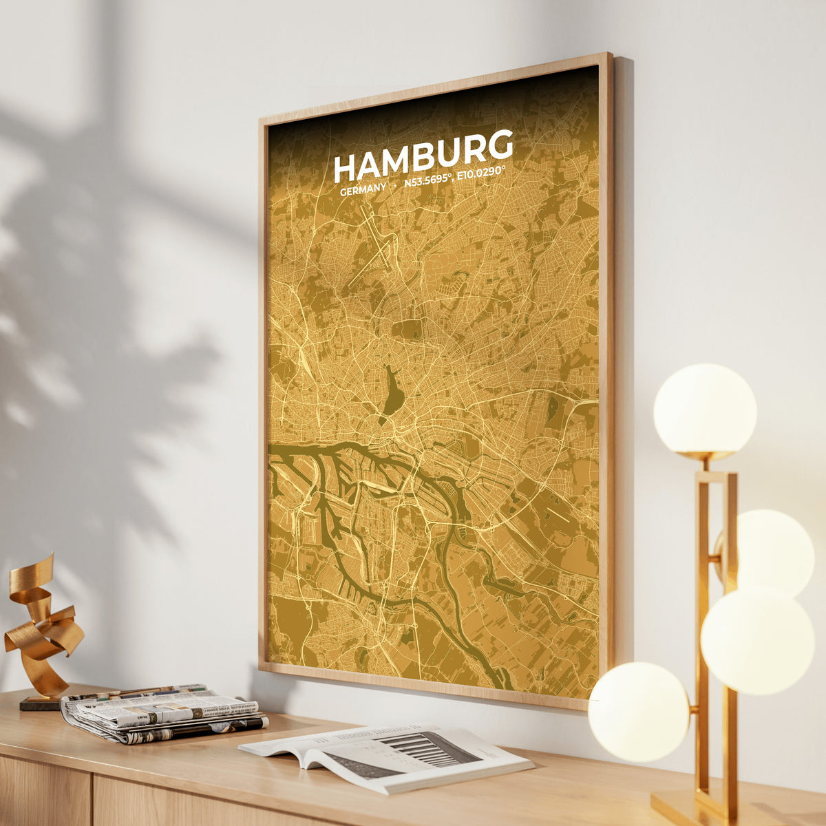 Hamburg Forge Map Poster