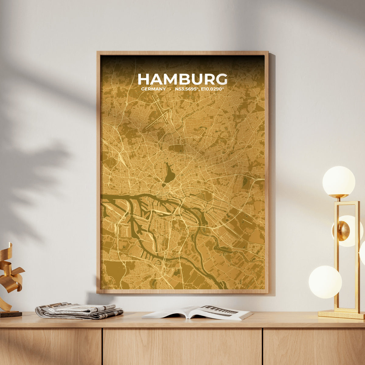 Hamburg Forge Map Poster