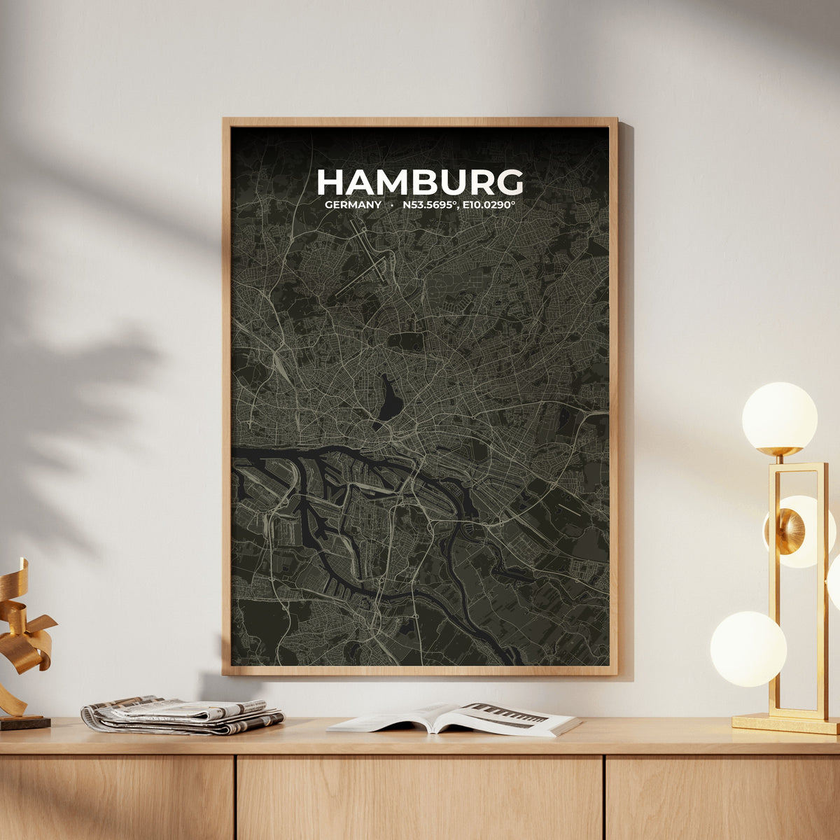 Hamburg Sable Map Poster