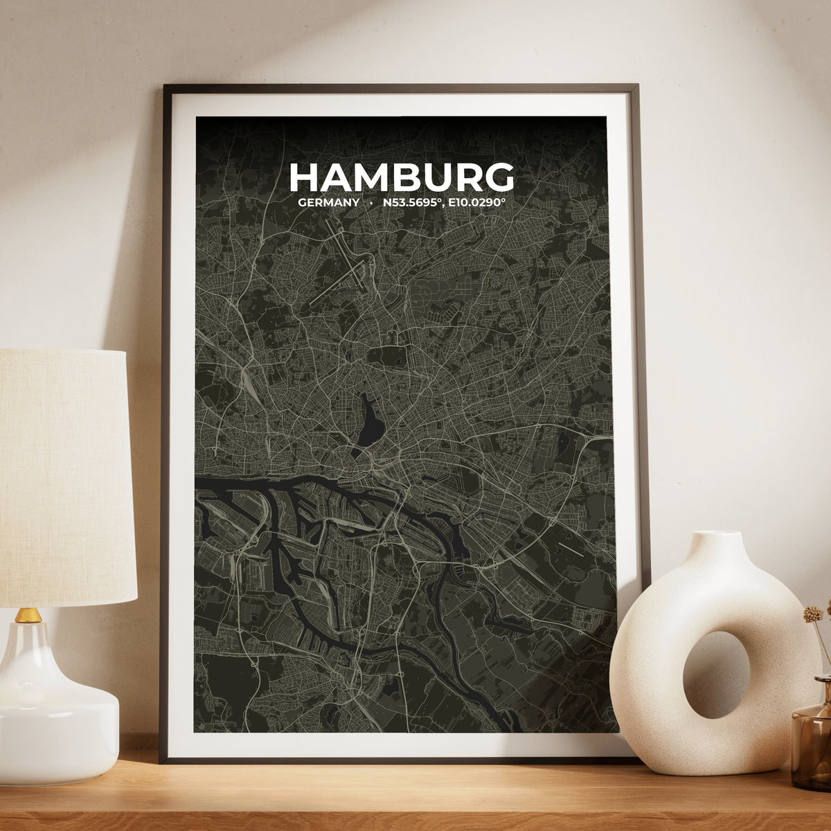 Hamburg Sable Map Poster