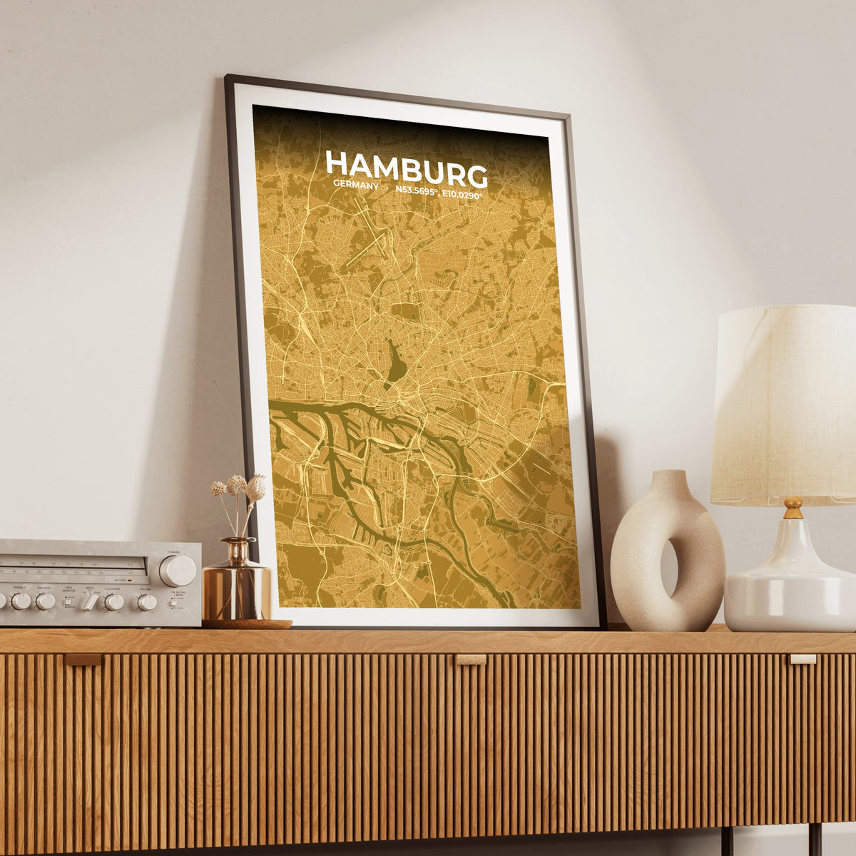 Hamburg Forge Map Poster