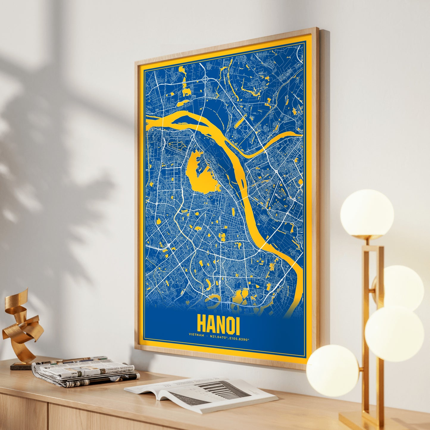 Hanoi Blockbuster Map Poster
