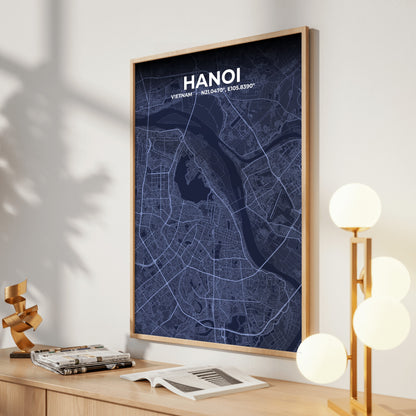 Hanoi Tide Map Poster