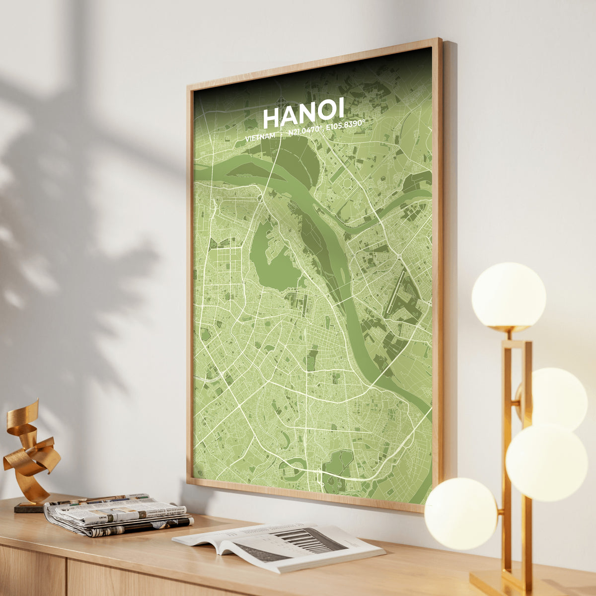 Hanoi Grove Map Poster