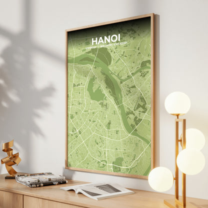 Hanoi Grove Map Poster