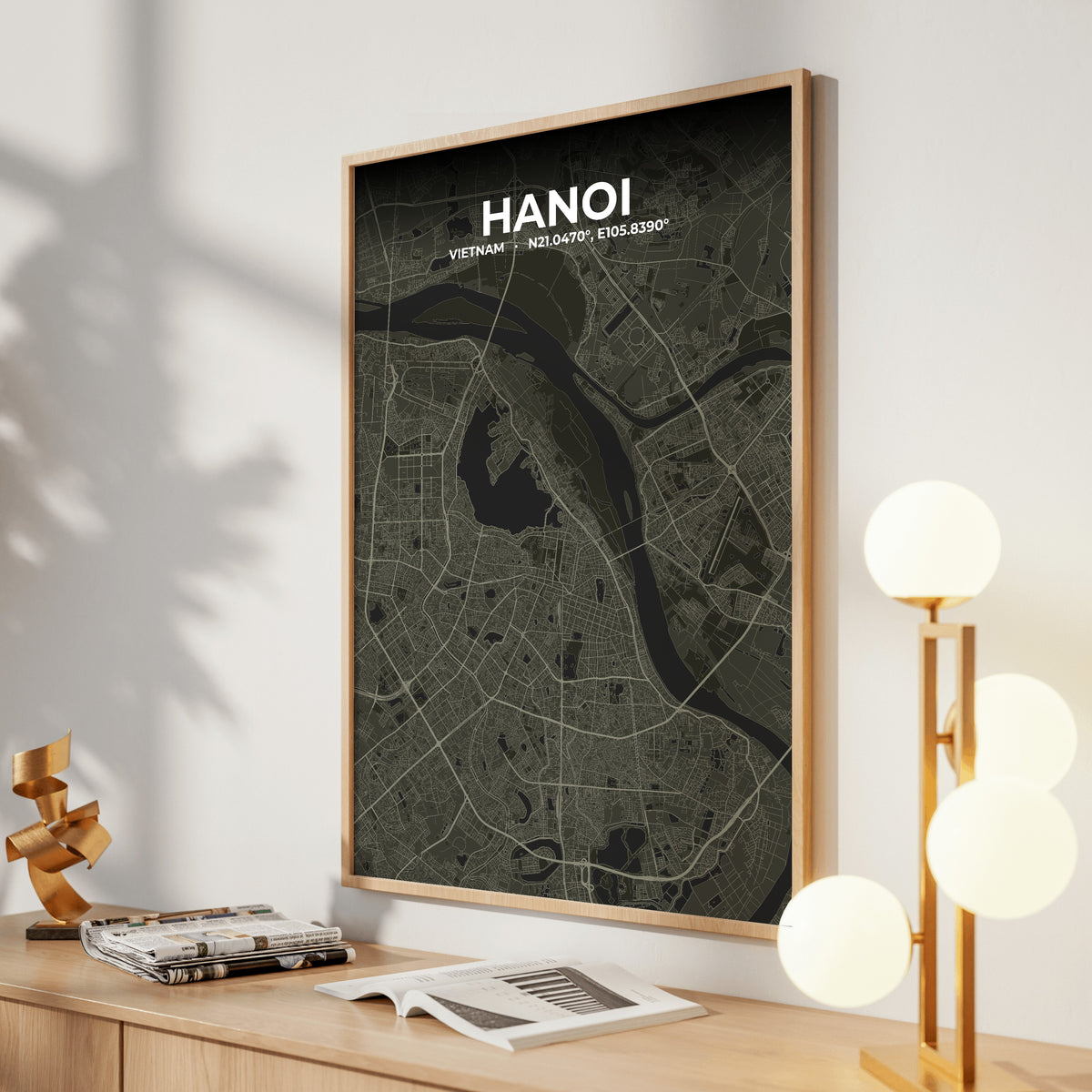 Hanoi Sable Map Poster