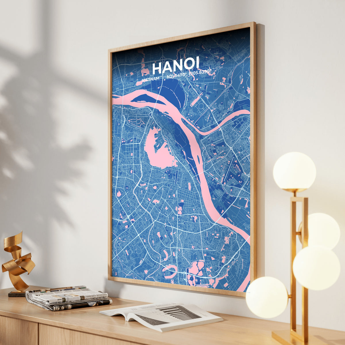 Hanoi Candy Map Poster