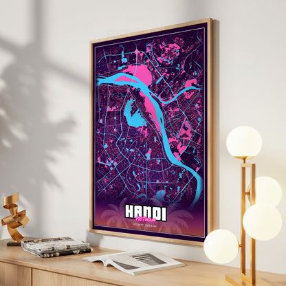Hanoi GTA Map Poster