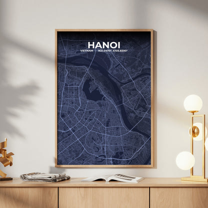 Hanoi Tide Map Poster