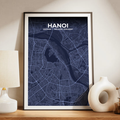 Hanoi Tide Map Poster