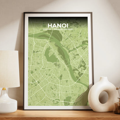 Hanoi Grove Map Poster
