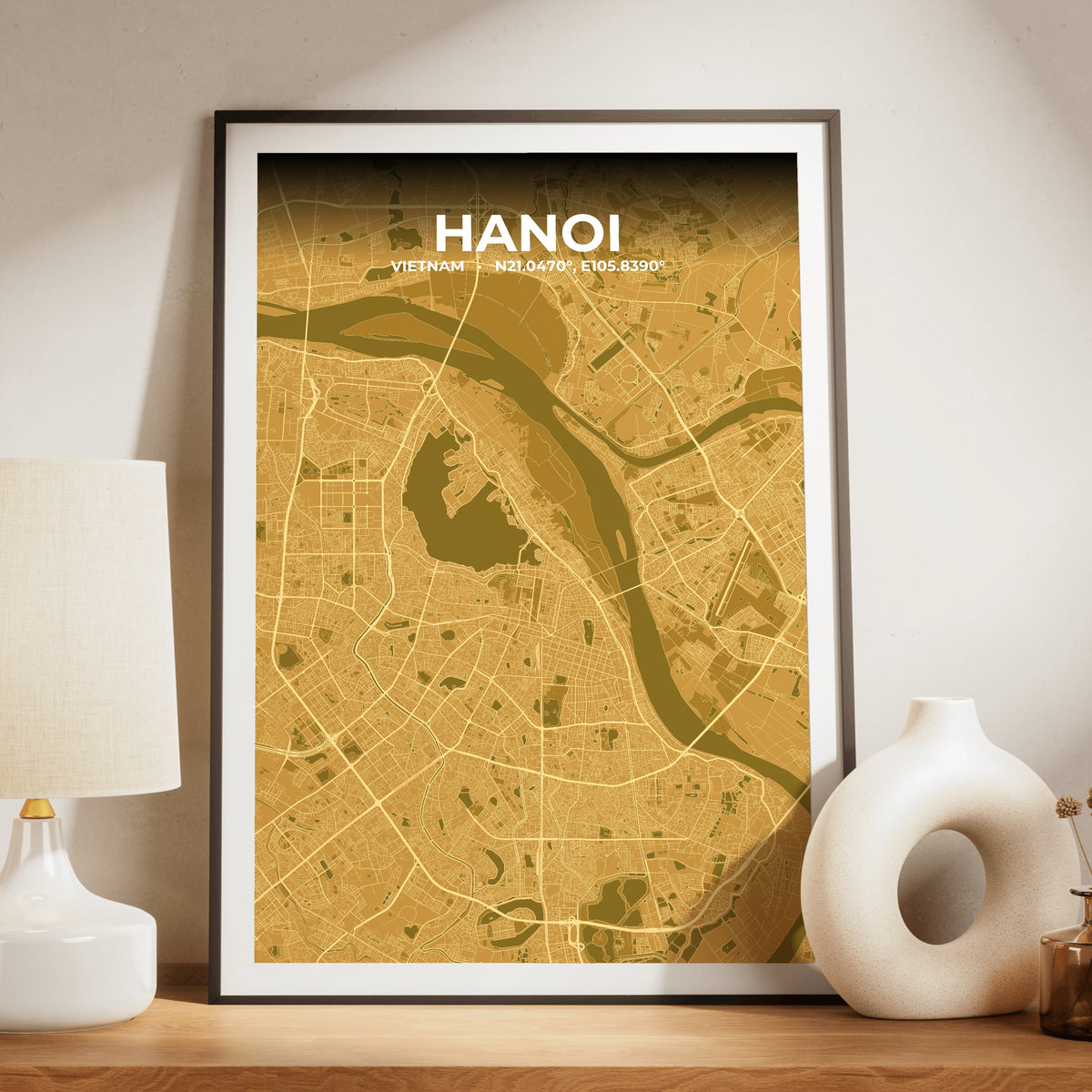Hanoi Forge Map Poster