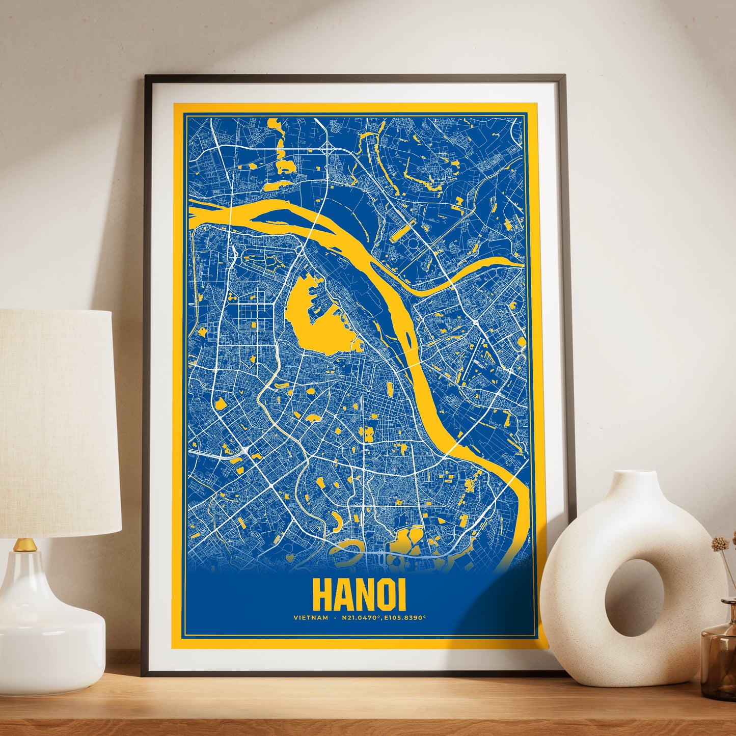 Hanoi Blockbuster Map Poster