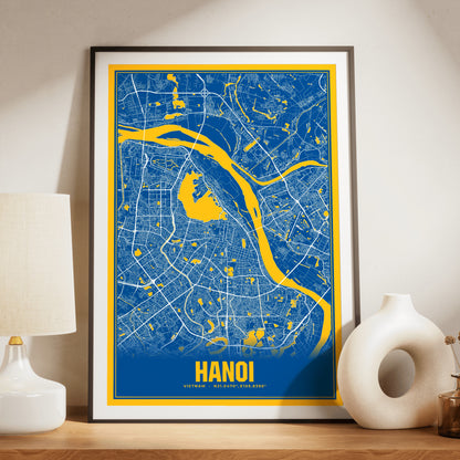Hanoi Blockbuster Map Poster