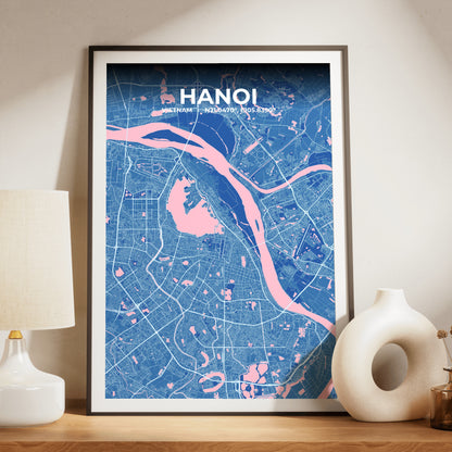 Hanoi Candy Map Poster