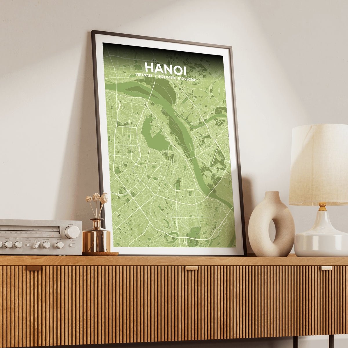 Hanoi Grove Map Poster