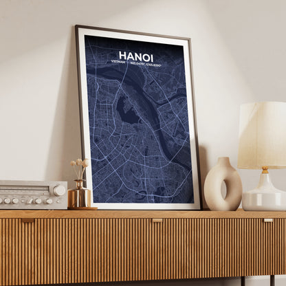 Hanoi Tide Map Poster