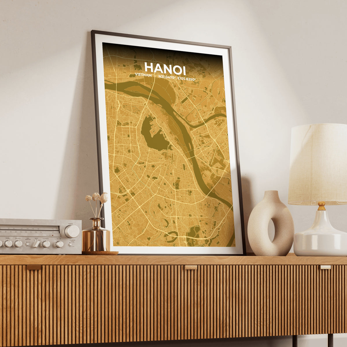 Hanoi Forge Map Poster