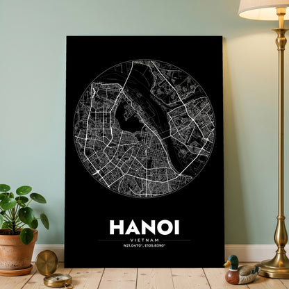 Hanoi Spot Map Poster