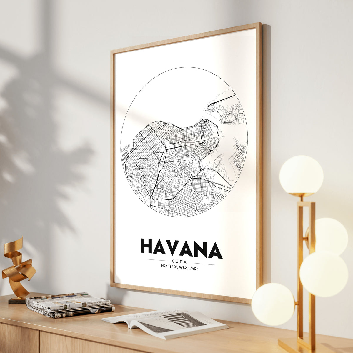 Havana Spot Map Poster