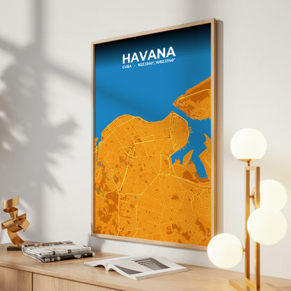 Havana Scorch Map Poster