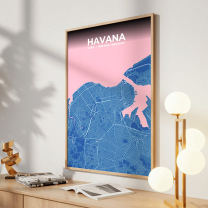 Havana Candy Map Poster