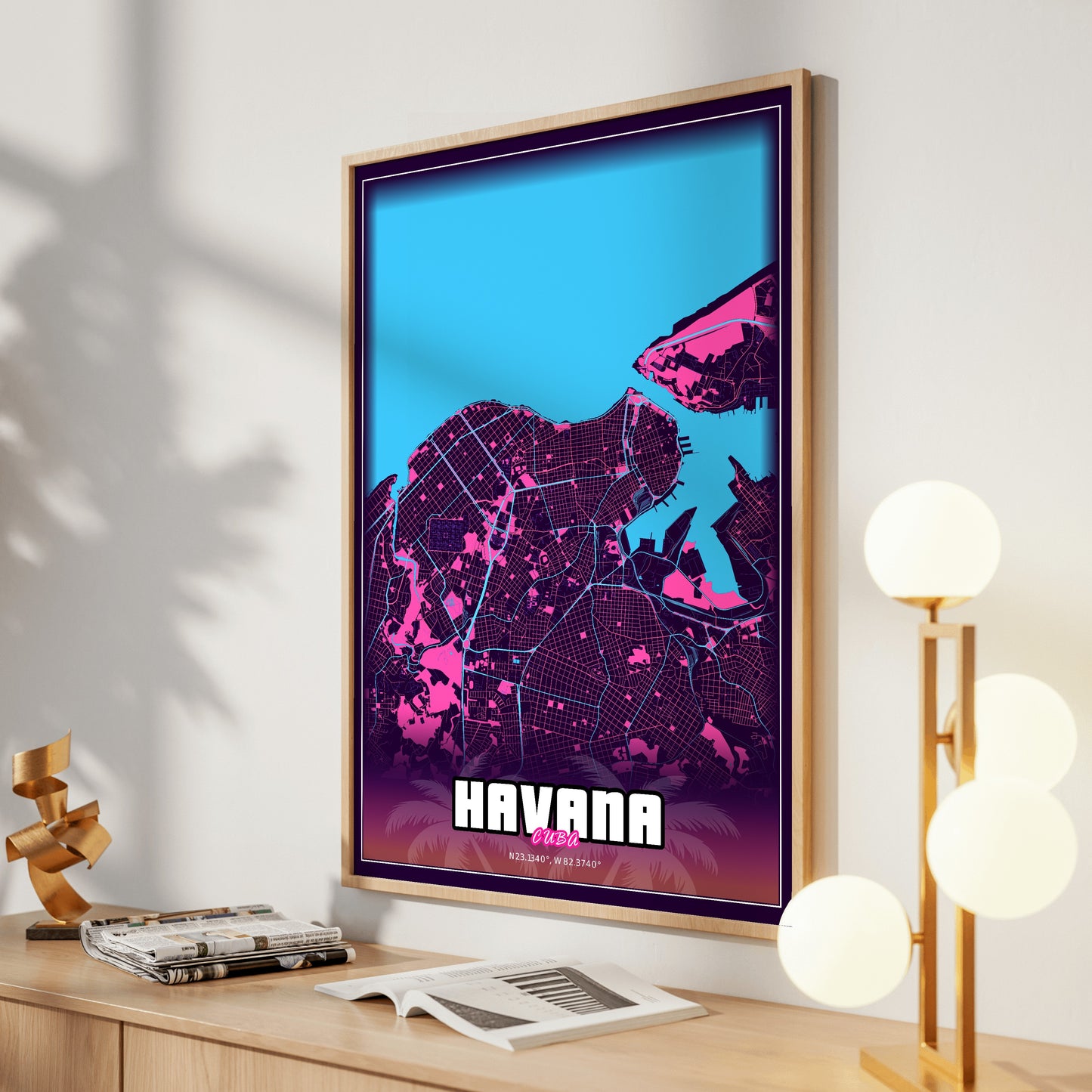 Havana GTA Map Poster