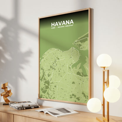 Havana Grove Map Poster