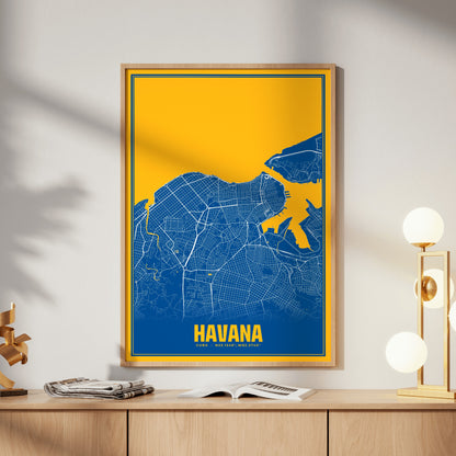 Havana Blockbuster Map Poster
