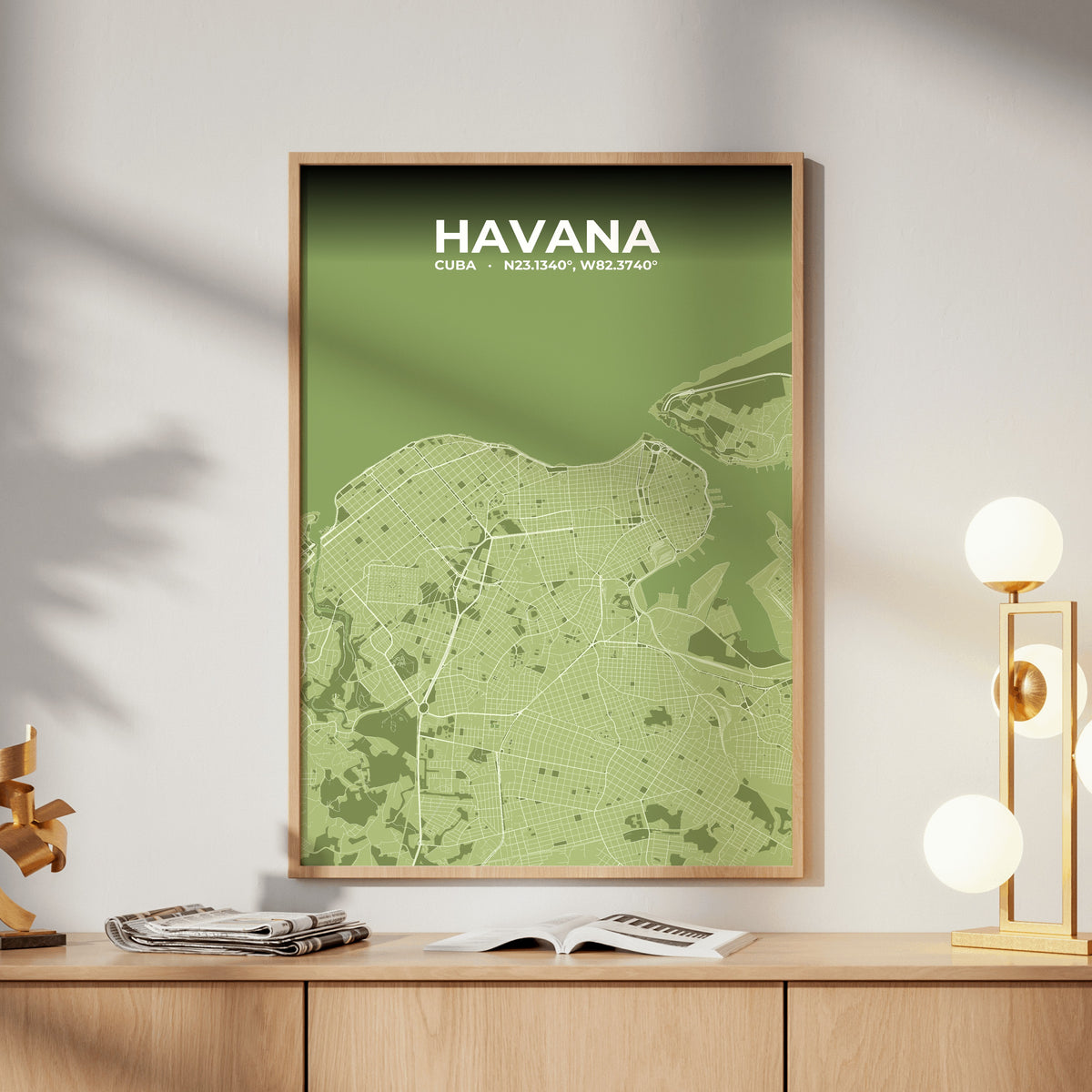 Havana Grove Map Poster
