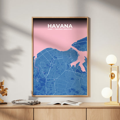 Havana Candy Map Poster