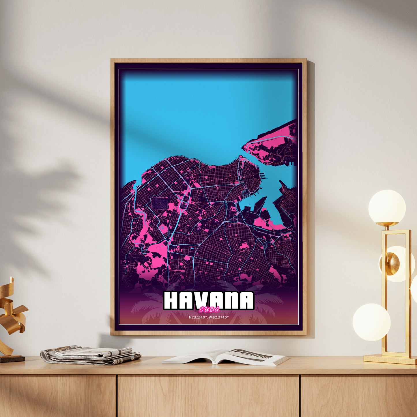 Havana GTA Map Poster