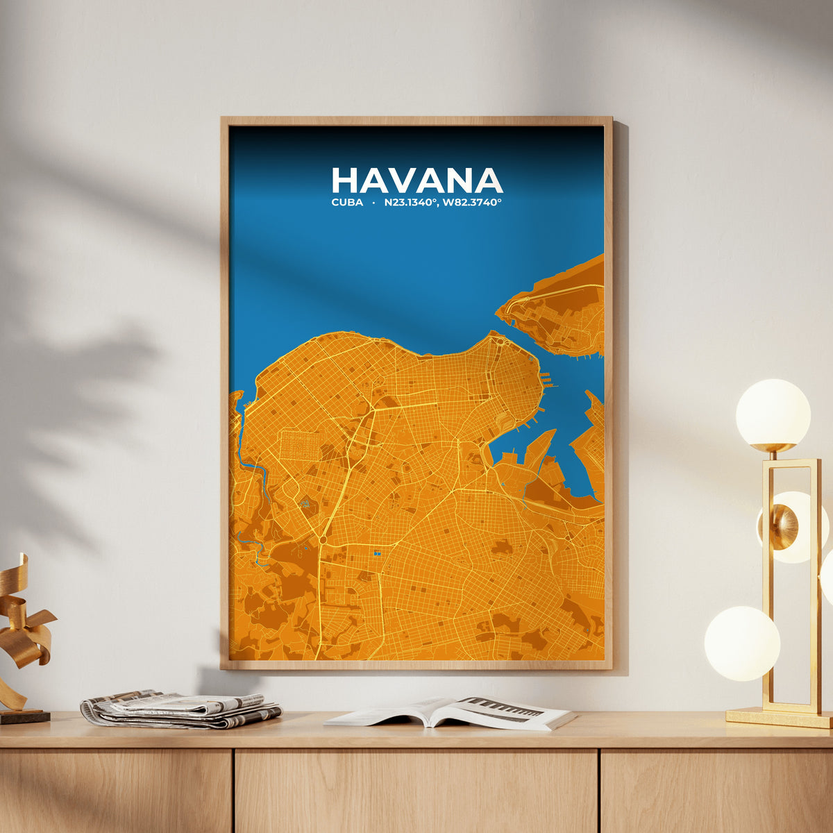 Havana Scorch Map Poster