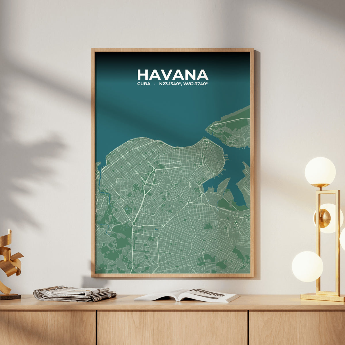 Havana Mist Map Poster