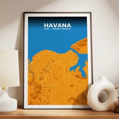 Havana Scorch Map Poster