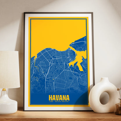 Havana Blockbuster Map Poster