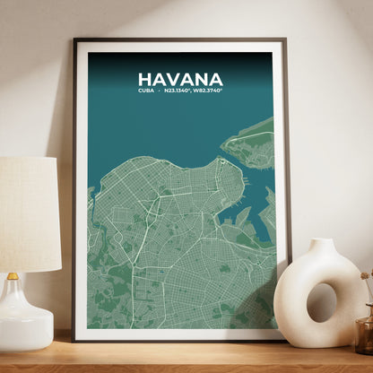 Havana Mist Map Poster