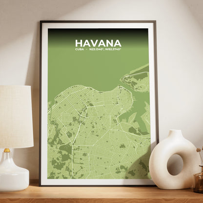 Havana Grove Map Poster