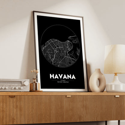 Havana Spot Map Poster