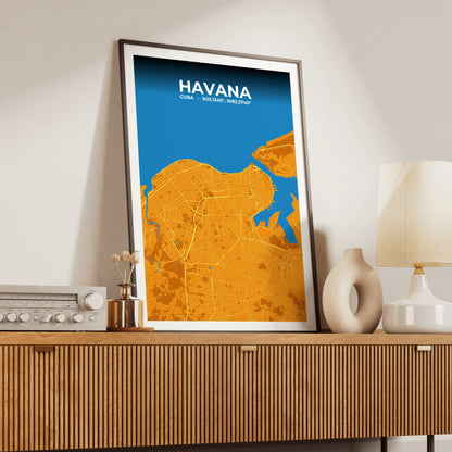 Havana Scorch Map Poster