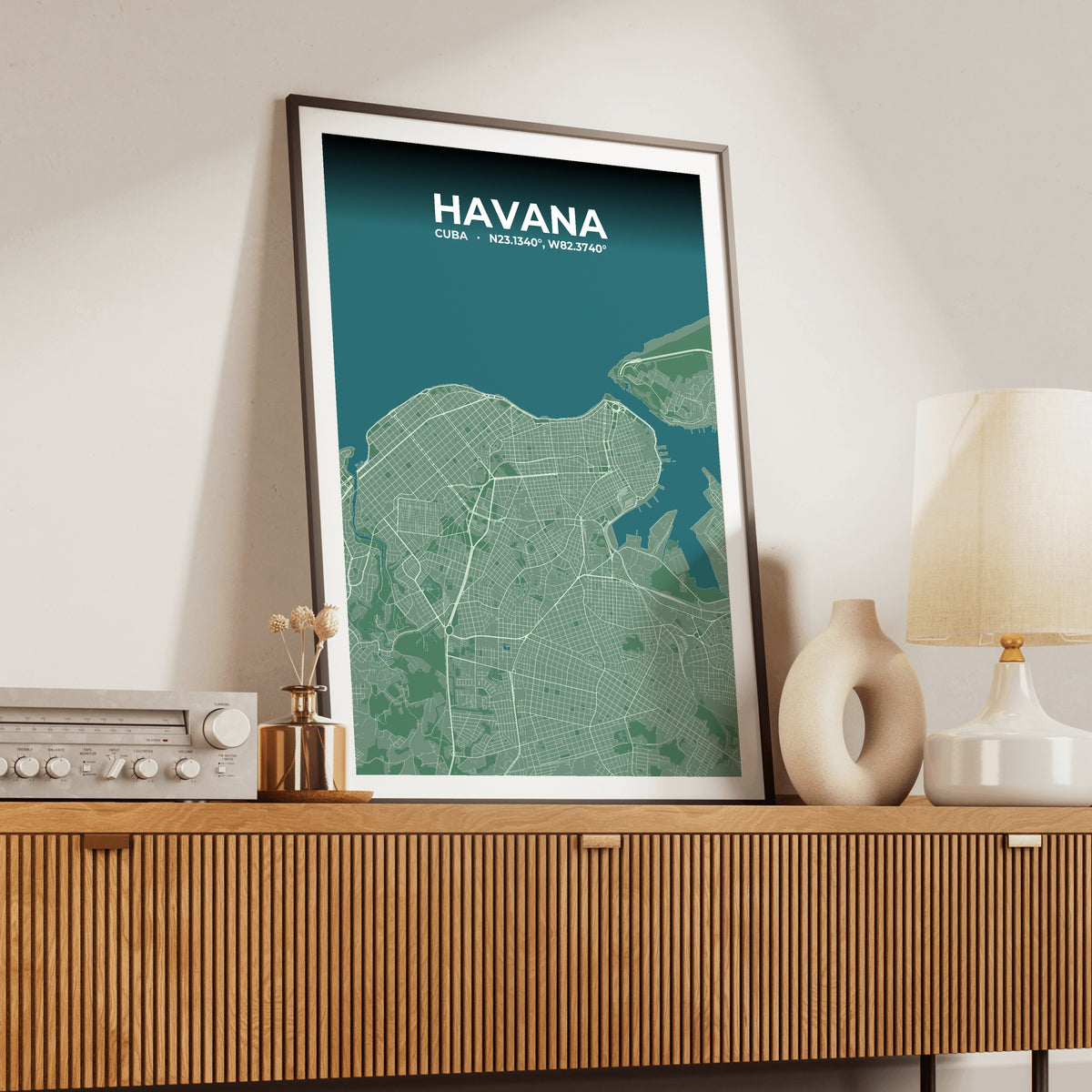 Havana Mist Map Poster