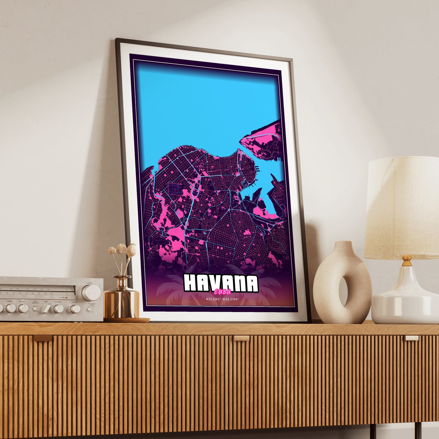 Havana GTA Map Poster