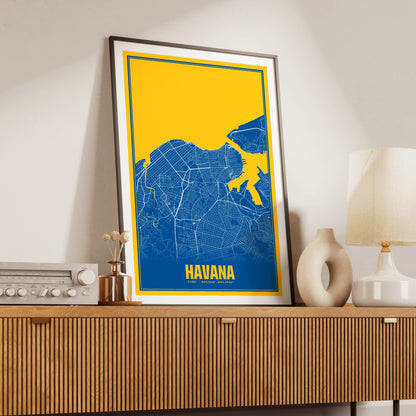 Havana Blockbuster Map Poster
