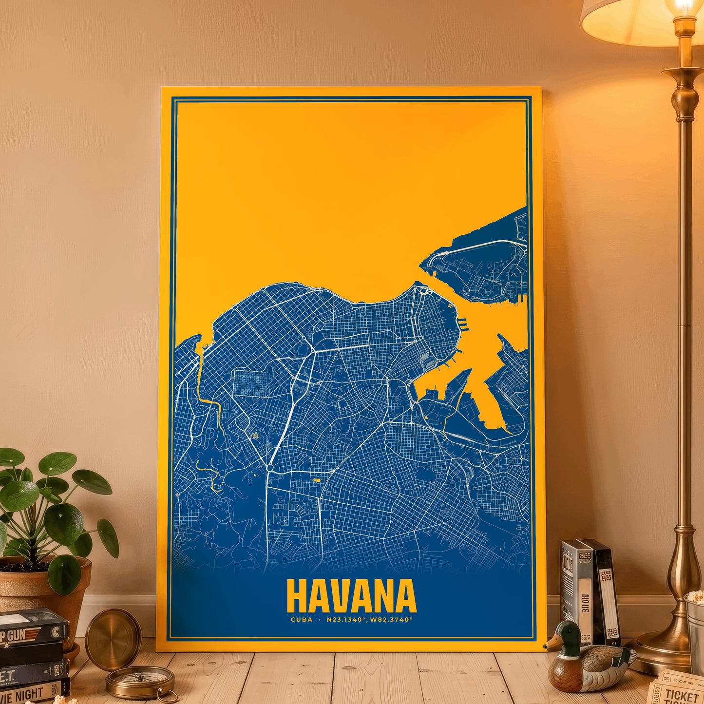 Havana Blockbuster Map Poster