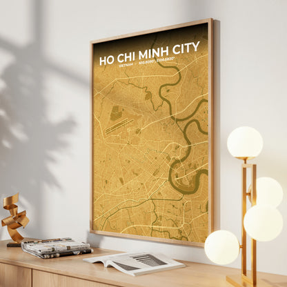 Ho Chi Minh City Forge Map Poster