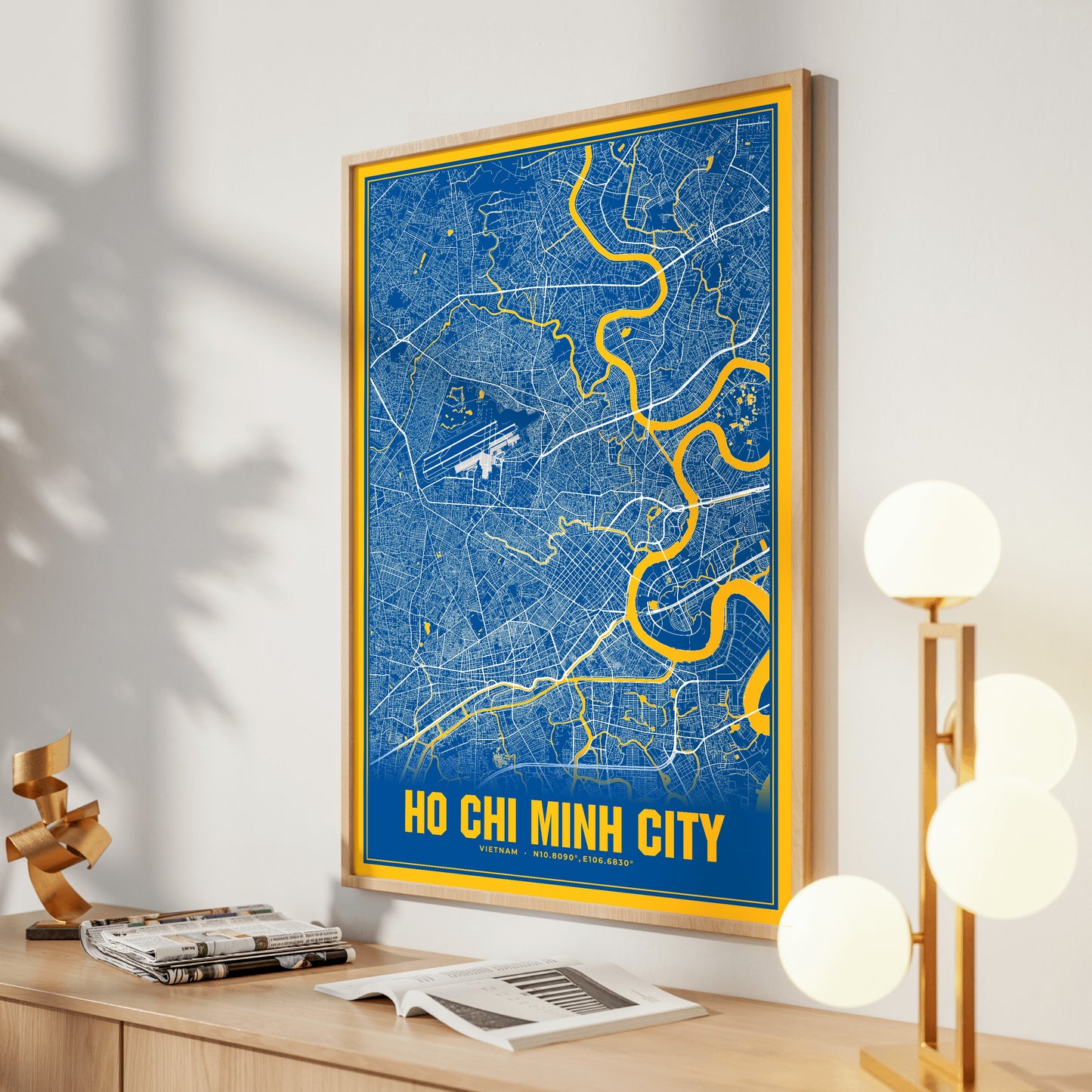 Ho Chi Minh City Blockbuster Map Poster