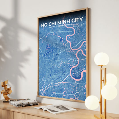 Ho Chi Minh City Candy Map Poster