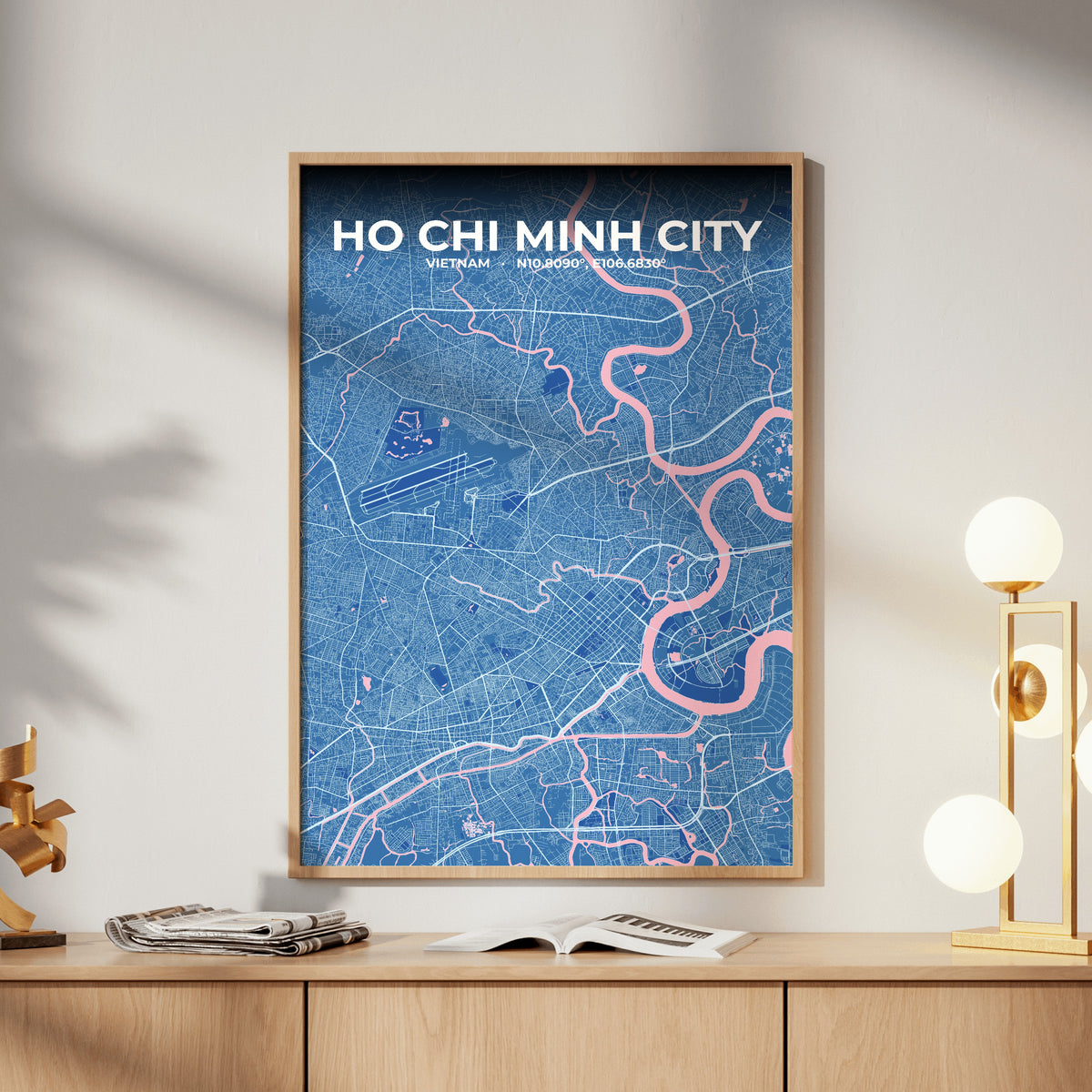 Ho Chi Minh City Candy Map Poster