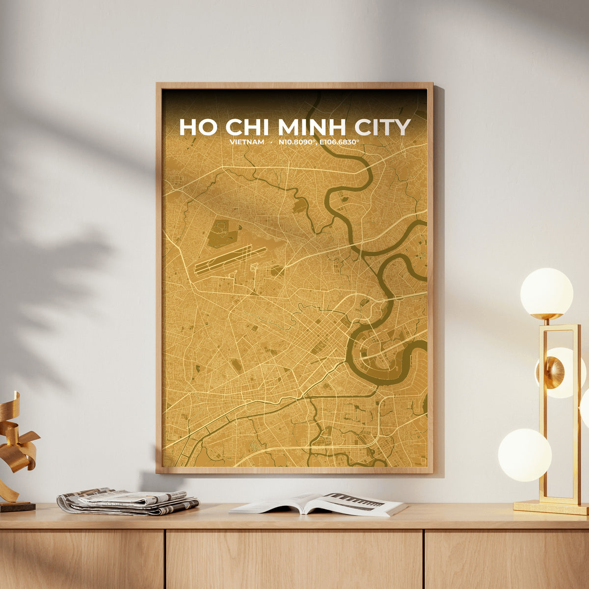 Ho Chi Minh City Forge Map Poster