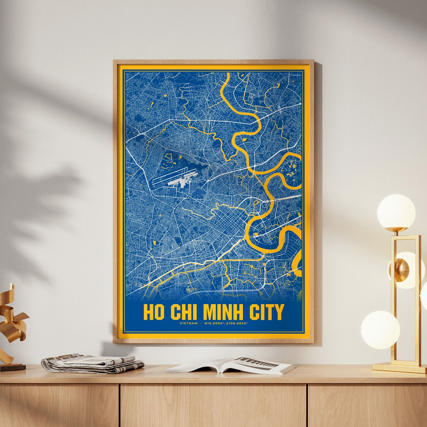 Ho Chi Minh City Blockbuster Map Poster
